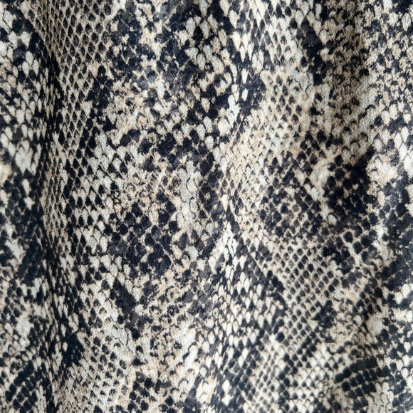 Veronica Beard Teagan Ruched Python Printed Dress - Picture 5 of 5